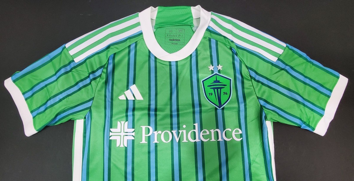 Adidas Seattle Sounders 24/25 Authentic Home Jersey, Green/Light