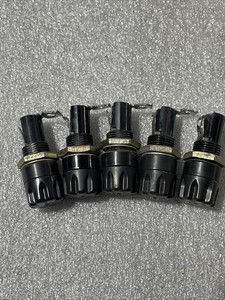 Fuse Holder Littlefuse #342004 Vintage Style USA Mfgr Black 5 Lot