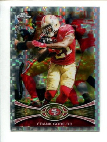 Frank Gore [Xfractor] #18 2012 Topps Chrome card