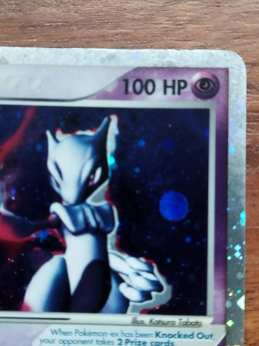 Tarjeta Pokémon Mewtwo ex 101/109 EX Rubí Zafiro Holo Ultra Rara 2003 - Imagen 5 de 14