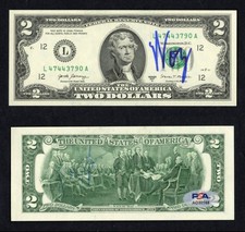 Steve Woz Wozniak SIGNED $2 Dollar Bill Apple CoFounder PSA AUTOGRAPHED Currency