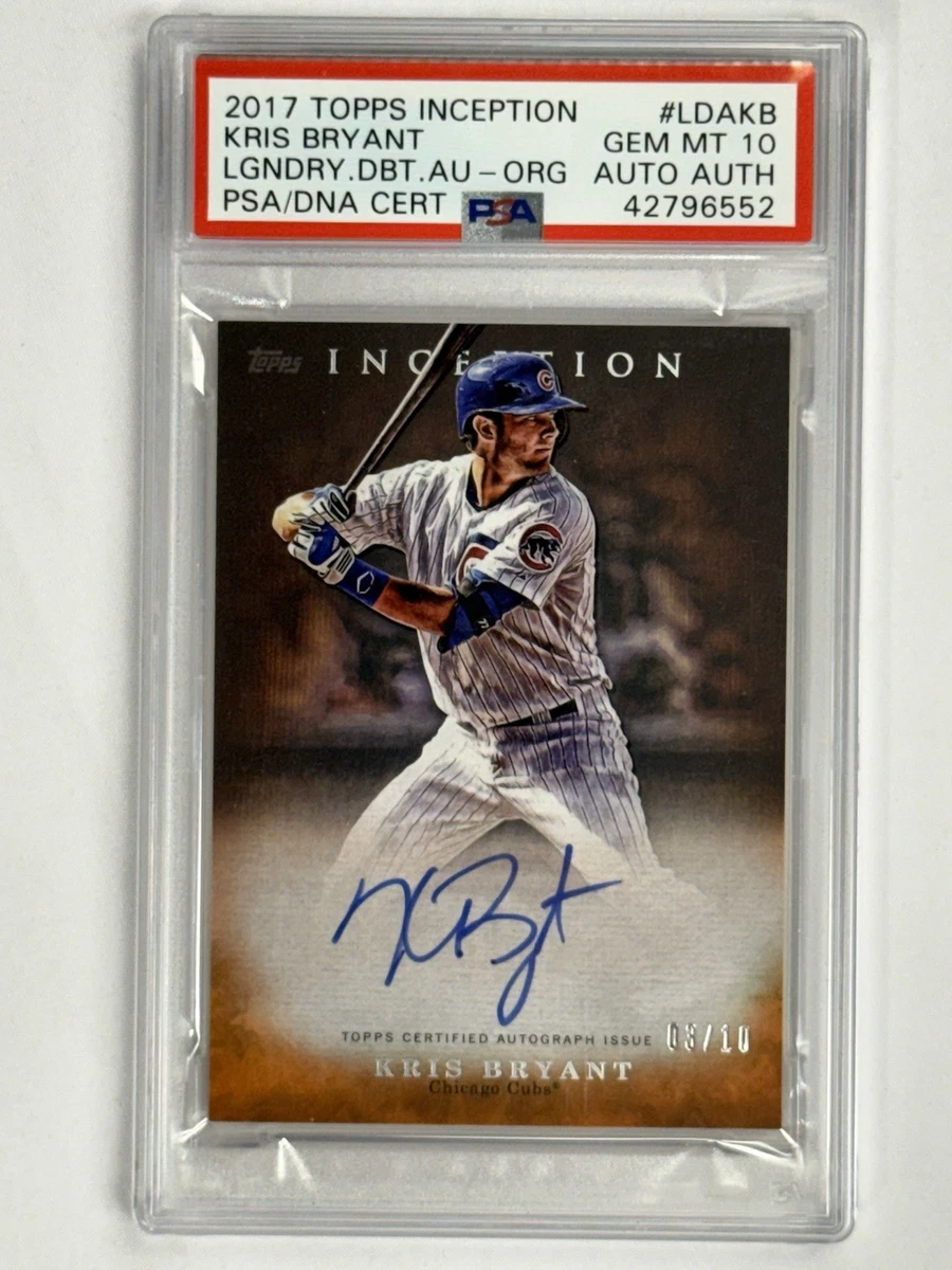 Kris Bryant Autographed Baseball Sports Trading Cards