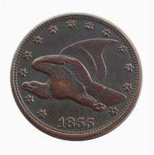 1855 Flying Eagle Cent Very Good VG Coin As shown in the figure