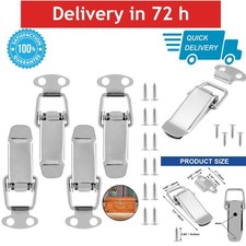 4 Pack Spring Loaded Toggle Latches Stainless Steel Cabinet Box Catch