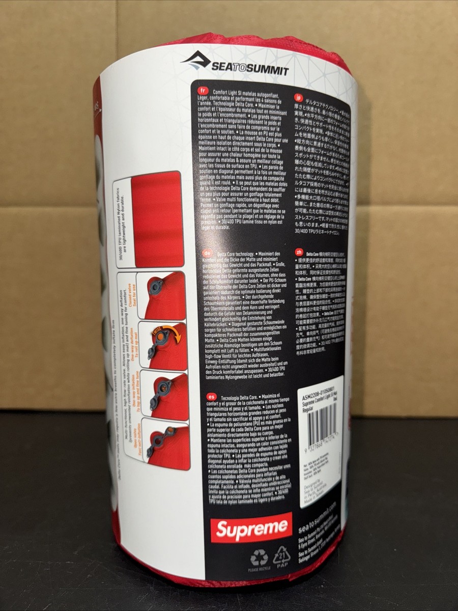 Supreme Sea to Summit Self Inflating Sleeping Mat Red for