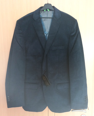 Blazer Anzug Herren Gr.58XL 188/104 Sakko Guittarg Blau Neu Warm Jacket Smokin