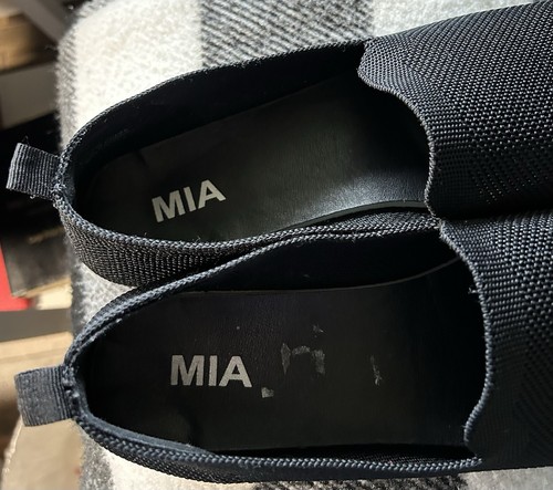 Ladies MIA Black Slip On Shoes Size 11 M - Imagen 4 de 5