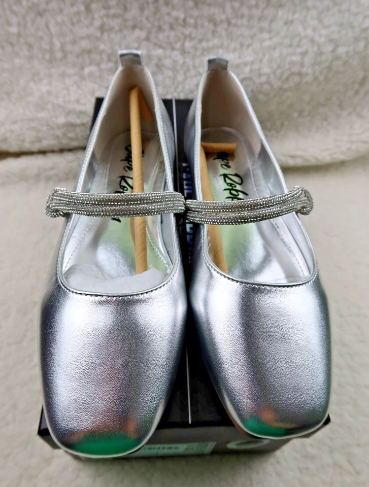 Zapatos planos de ballet Tammy Cape Robbin - cómodos con estrás talla 7 Foto 3 de 4