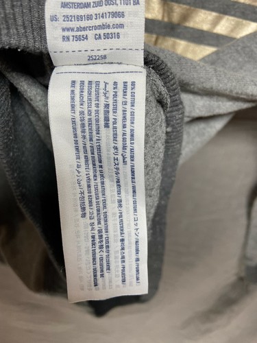 Abercrombie Kids Sweater Girls Medium Grey Gold Heart Pullover Kids Youth. - Picture 5 of 9