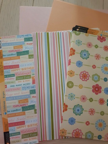 10 Boho floral Scrapbook Paper American Traditional & Doodlebug plus 8 cardstock - Picture 3 of 6