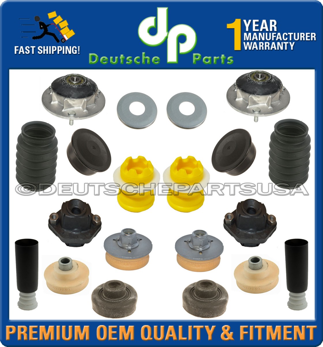 F+R STRUT SHOCK MOUNT BEARING MOUNTING KIT For BMW E90 E91 E92 xi