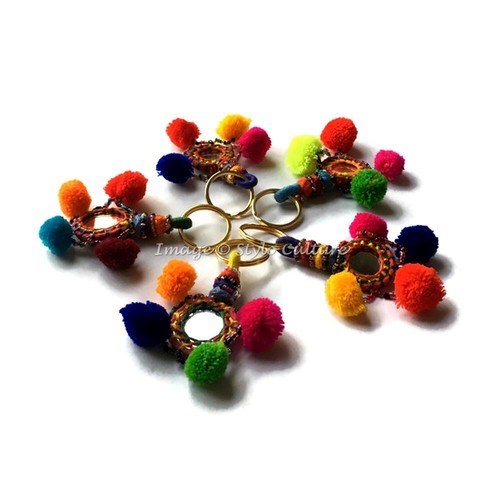 Indian Wholesles Keyring Womens Fashion Designer Key Chain Handmade Ring Key lot - Picture 20 of 24