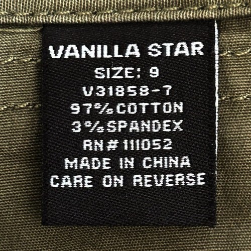 Vanilla Star Olive Green Khaki High Rise Pleat Front Tie Waist Shorts Size 29/9 - Picture 4 of 7