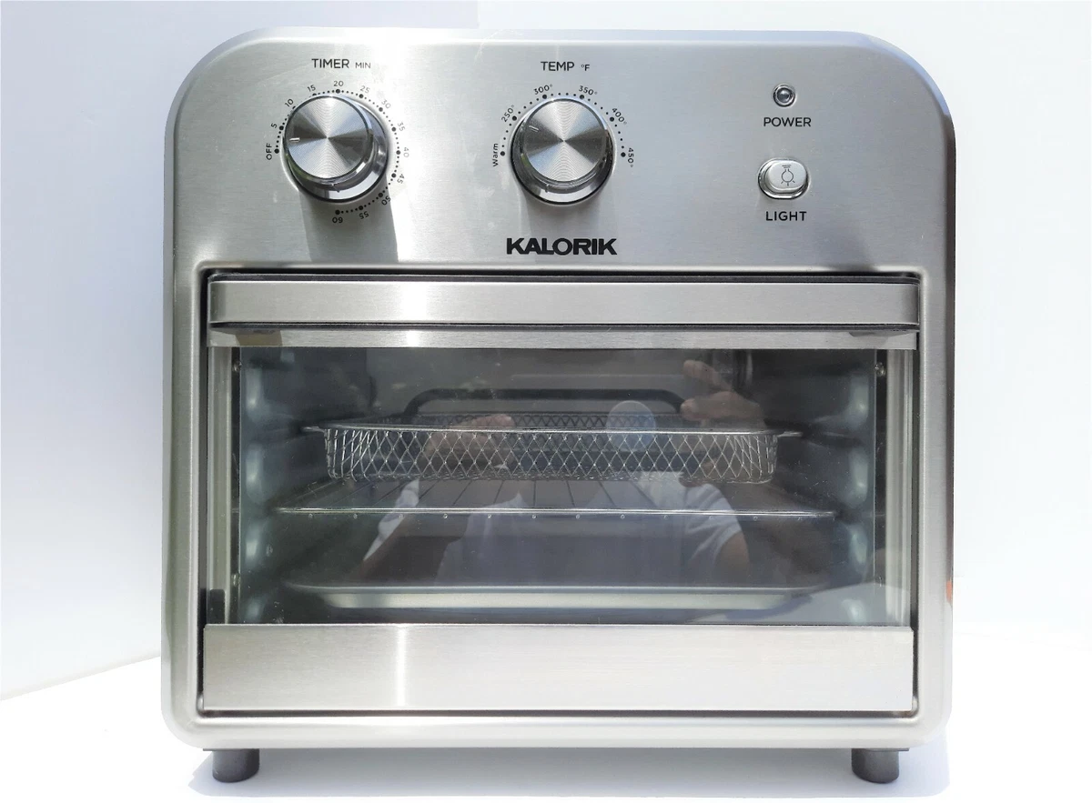 Kalorik Air Fryer Oven 12 Quart Black Stainless Steel 1500 Watts AFO 46894  BKSS