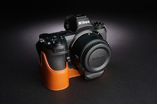 Funda protectora de cuero genuino con media cámara para Nikon Z6 II Nikon Z7 II Z5 - Imagen 36 de 47