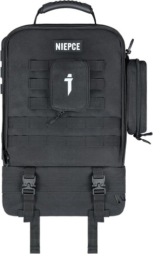 Niepce Techwear Fashion Cyberpunk Black Kanji Backpack - Anti-Theft - NIB
