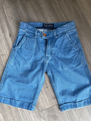 wNEU Scotch Shrunk lässige coole Bermuda Shorts Blau Jeans  Jungen Gr. 122/128