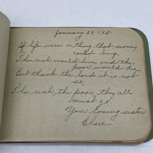 Klasse Autogramm Klasse von 1931 Gymnasium Leder gebunden Buch Vintage - Bild 7 von 9