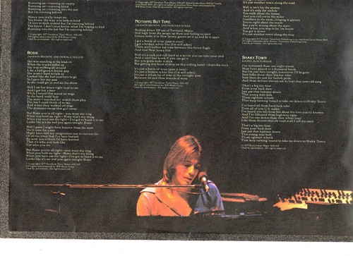 JACKSON BROWNE - RUNNING ON EMPTY U.S. ORIG LP + BOOK & LYRIC INN/SLEEVE. EX/EX - Picture 7 of 11