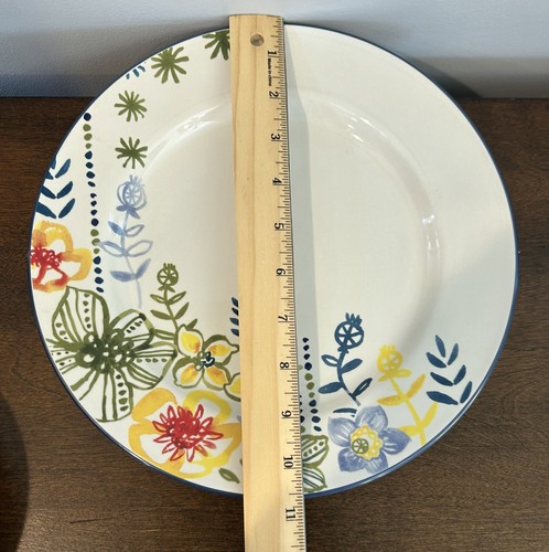 GOODWIN GARDEN PLATE BY TARGET HOME. 10 1/2" DINNER PLATE FLORAL DESIGN IN EUC. - Picture 4 of 5