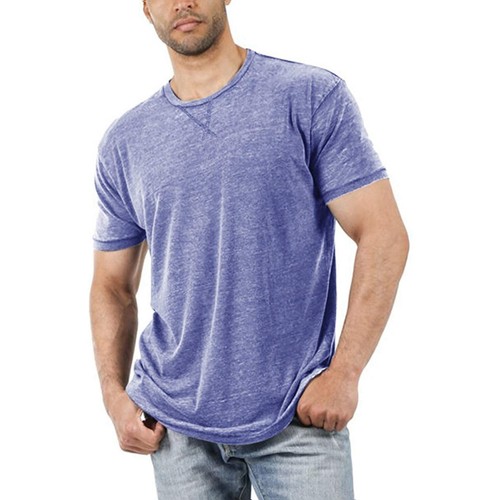 Sommer T-Shirt Herren Rundhals Einfarbig Freizeit Kurzarm Locker T Shirt Blusen - Bild 6 von 48