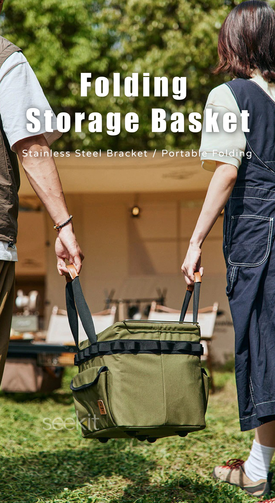 Naturehike IGT Outdoor Camping Oxford Cloth Folding Storage Basket