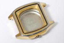 Gold/metal colour Seiko 4206-5560 case back, case and glass for parts       -919