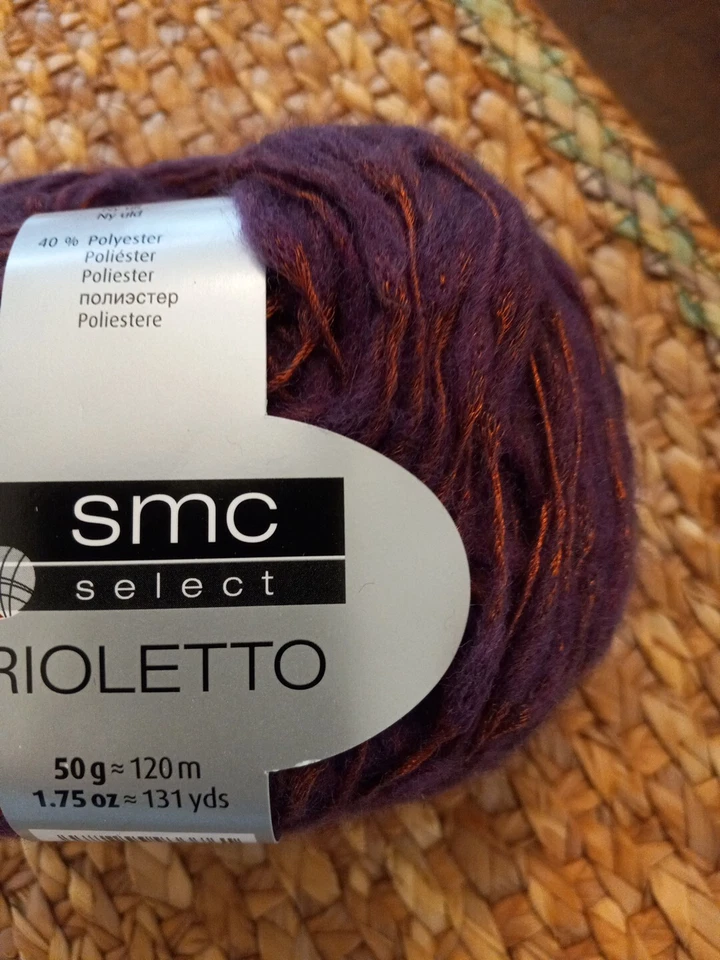 Hilo Brioletto 10 bolas SMC seleccionar color 08246 borgoña profunda 1,75 oz 131 yardas Foto 2 de 4