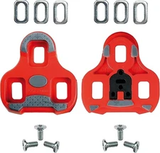 New LOOK Keo Grip Cleats Red 9° Float with Hardware for Road Bike Pedals