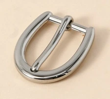 3/4 inch(20mm)(#411ab) BUCKLE  HORSE STYLE OPTIONAL KEEPER SILVER COLOR USA NEW