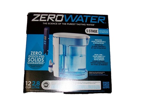 with ZeroWater Technology 40-Cup Glass Water Filter Dispenser  Includes  5-St... | eBay