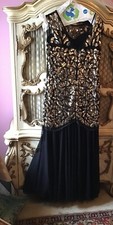 Gold/Black Formal Gown