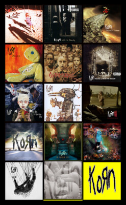 KORN album discography magnet (3.75