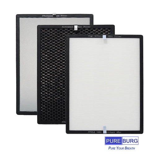 PUREBURG HEPA Filter Kit Compatible with Okaysou Apollo 818 4-in-1 Air Purifier