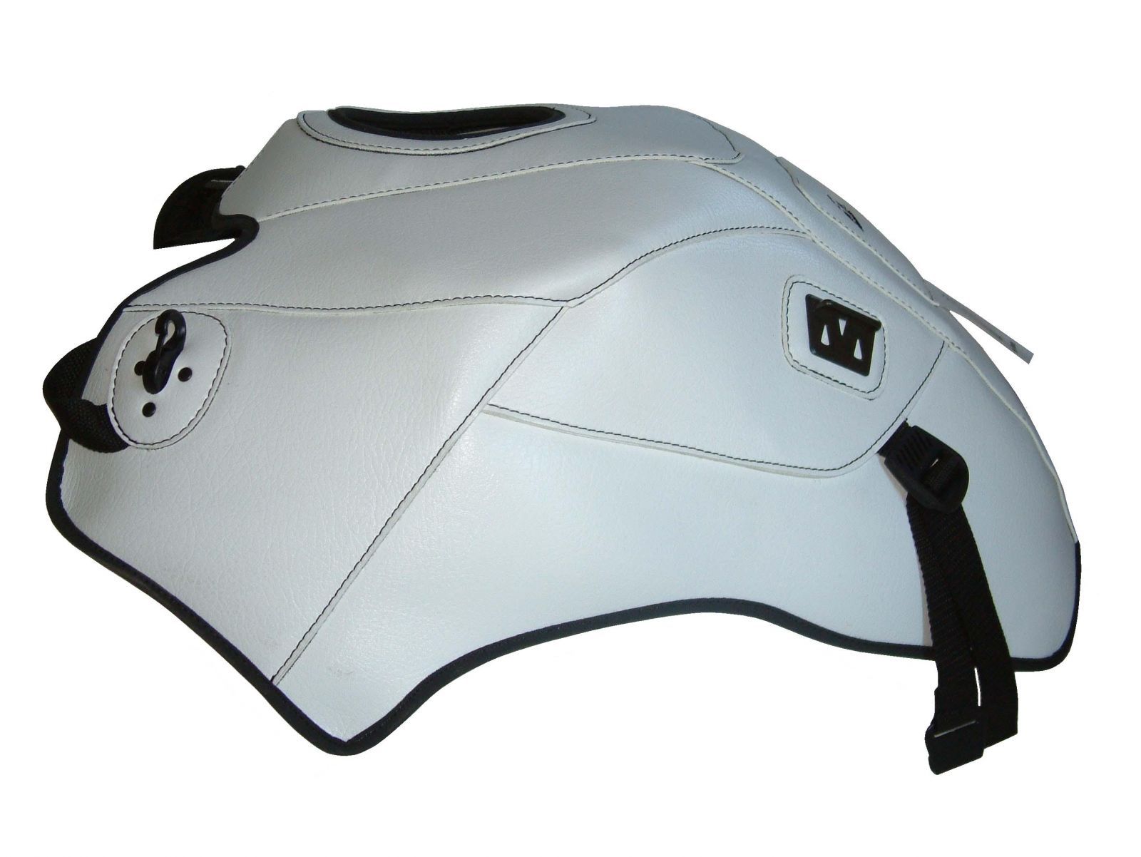 Couvre-réservoir cuir synthétique GSR 750 Top Sellerie finition sport haut de gamme bicolore