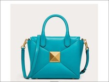 3.3k Valentino One Stud Bag Runway Bag Handbag Crossbody-Ultramarine Green Rare 