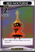 KINGDOM HEARTS TCG Base Set 46/91U RED NOCTURNE Level 2 NM Disney Trading Card