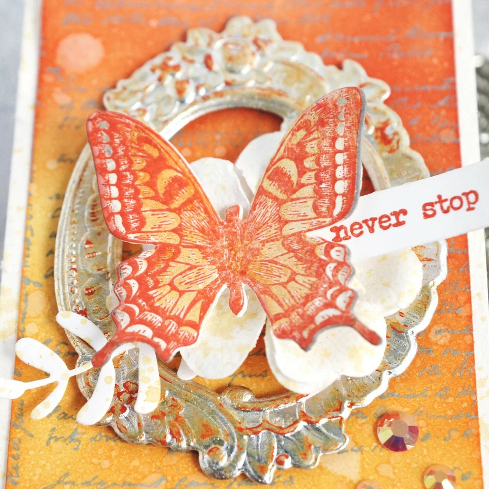 Sizzix Impresslits 3-D Floral Frame #665016 Retail $13.99 design Tim Holtz - Image 4 of 4