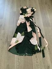 NWT Happy Nature floral print wrap maxi dress size XS