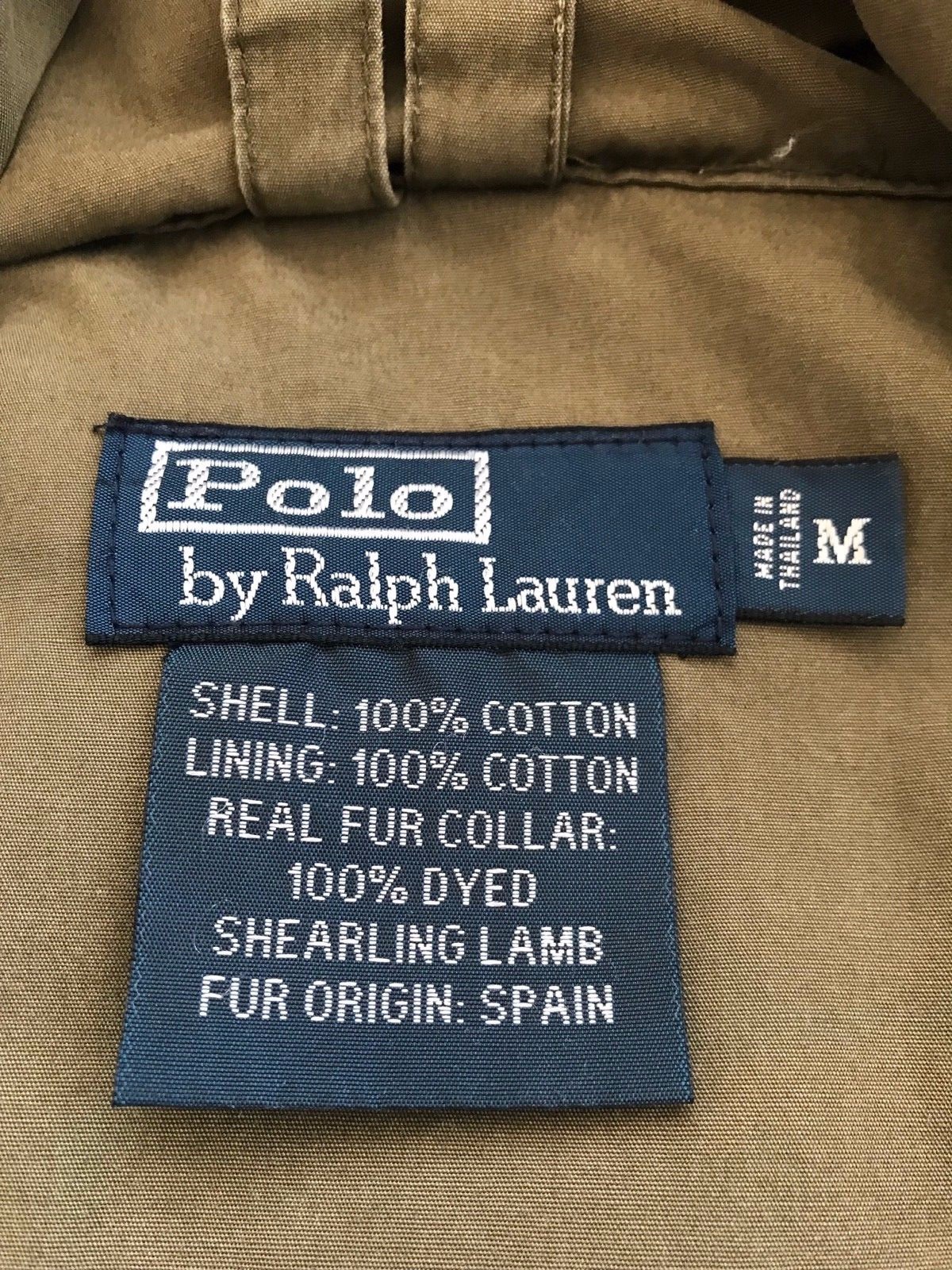 Men's Hooded Polo Ralph Lauren Parka with American Flag Patch (Rare) image 10