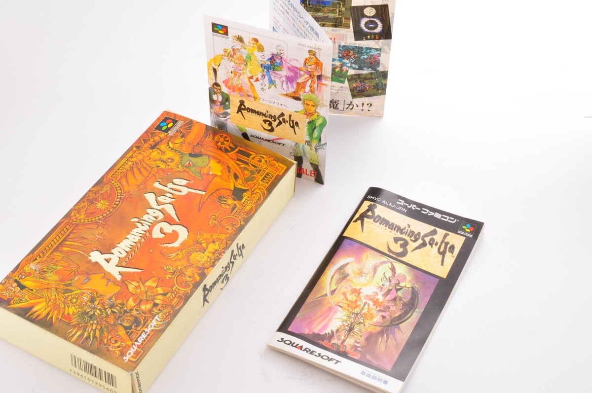 Romancing SaGa3 Nintendo Super famicom SFC RPG Japan W/Box