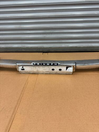 CLASSIC TRIUMPH STAG 1 PIECE FRONT BUMPER&NUMBER PLATE PLINTH-SPARES REPAIR REFU - Picture 2 of 9