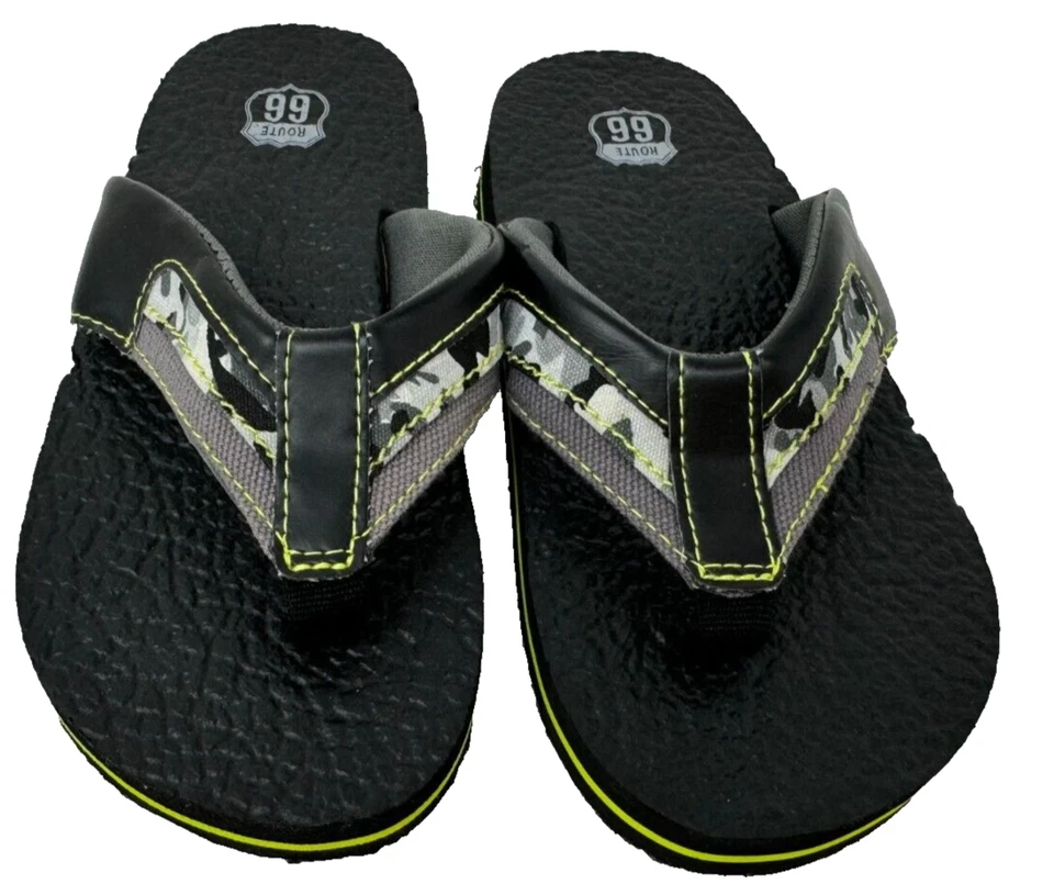 Sandalias sin cordones Route 66 para jóvenes y niños Bob negras/grises talla: 11/12 140D Foto 2 de 4