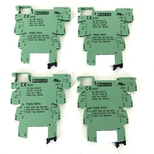 Set of 4 Phoenix Contact Relay PLC-BSC-24DC/21 New Din Mount
