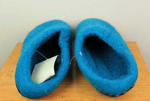 REAL Wool HANDMADE Hippy Felt Home Indoor Shoe Warm Mule Slippers Flip flop FS1 - Picture 23 of 42
