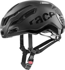 UVEX RACE 9 Fahrrad/Fahrradhelm All Black Mat/Shiny Erwachsene Größe 57-60cm Brandneu