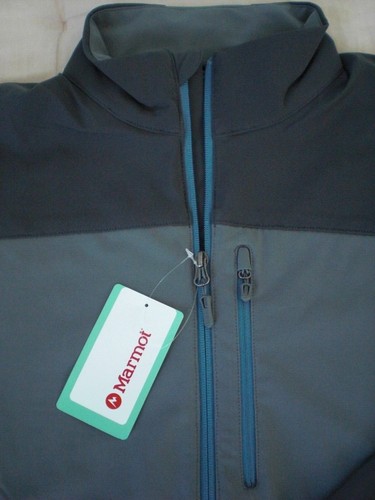 Marmot “Tempo” Full-Zip Soft Shell Jacket Coat, NWT - Men’s L - Cinder/Granite - Picture 2 of 13