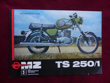 prospectus catalogue moto : MZ TS 250/1