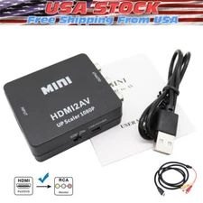 HDMI To RCA AV Adapter Converter Cable CVBS 3RCA 1080P Composite Video Audio lot