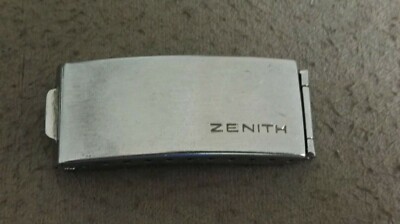 Zenith Vintage Edelstahl Schließe MZ für Espada Armband mm 16 signiert 1372